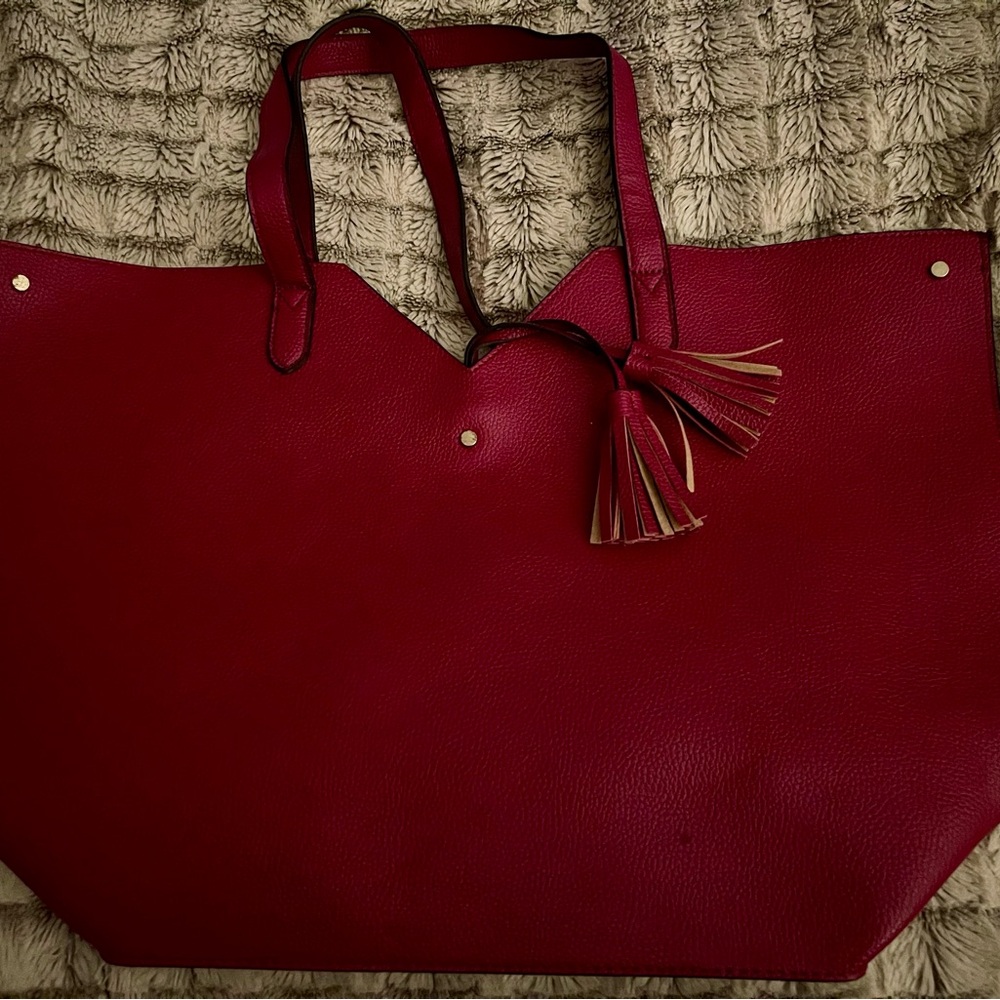 Raspberry Red Tote Bag
